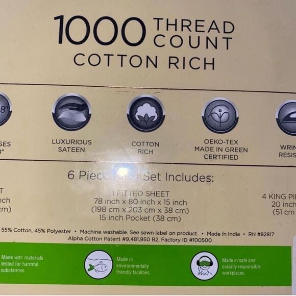 FAIRFIELD SQUARE ASPEN 6 Piece King Set - Picture 3 of 4